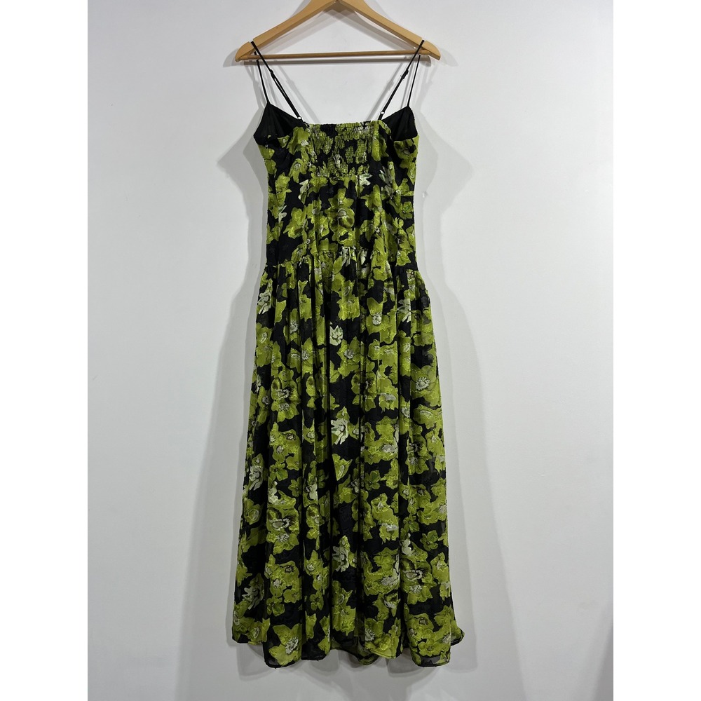 Endless Rose Fairy Grunge Basque Waist Floral Jacquard Midi Dress Small Formal - Picture 4 of 9